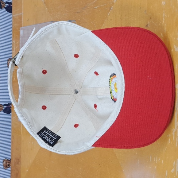 Vintage Pringles promo Slam the Stack stitched logo cream & red pull tab hat - Picture 8 of 9